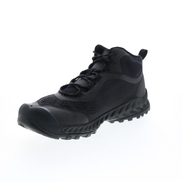 Keen Nxis Speed Mid 1026110 Mens Black Canvas Lace Up Hiking Boots For Discount - Image 4