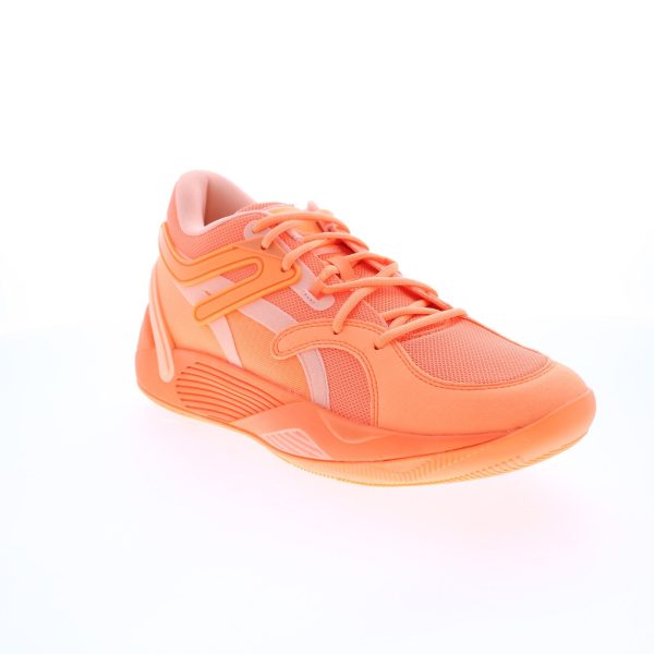 Puma TRC Blaze Court 37658202 Mens Orange Canvas Athletic Basketball Shoes For Cheap - Image 2