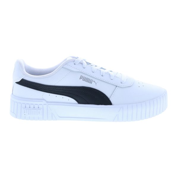 Puma Carina 2.0 38584907 Womens White Leather Lifestyle Sneakers Shoes For Cheap