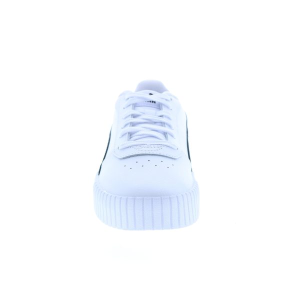 Puma Carina 2.0 38584907 Womens White Leather Lifestyle Sneakers Shoes For Cheap - Image 3
