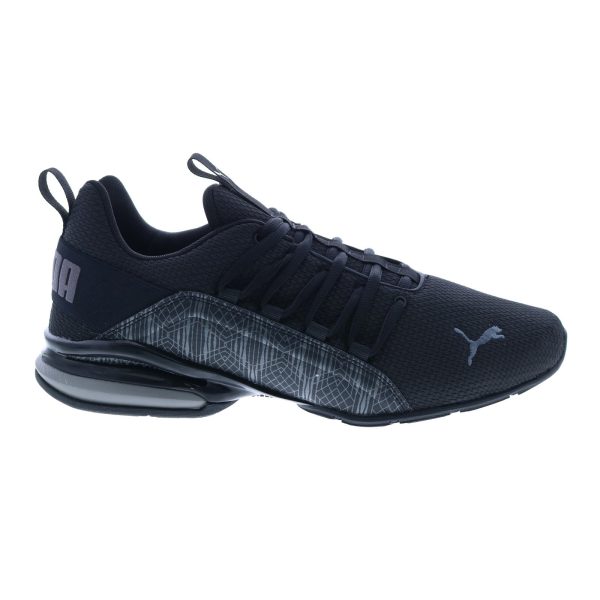 Puma Axelion Graphic 19425201 Mens Black Canvas Athletic Running Shoes Online Sale