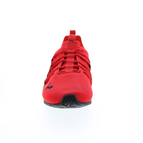 Puma Axelion Interest Stripe 37642301 Mens Red Canvas Athletic Running Shoes Discount - Image 3