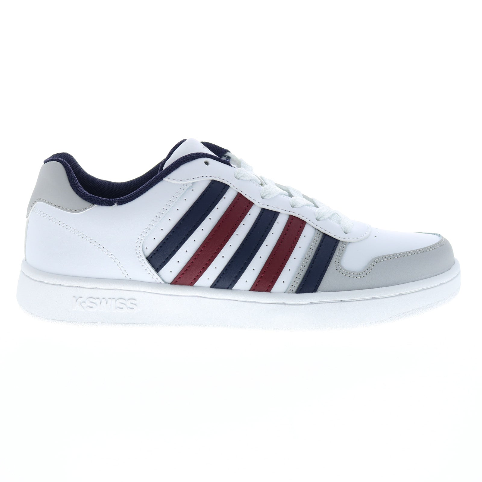 K-Swiss Court Palisades 06931-164-M Mens White Leather Lifestyle Sneakers Shoes Online Hot Sale