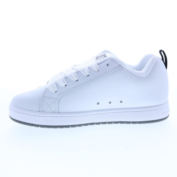DC Court Graffik 300529-WPT Mens White Leather Skate Inspired Sneakers Shoes For Cheap - Image 5
