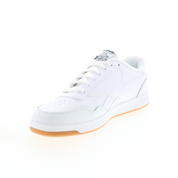 Reebok Club Memt Mens White Leather Lace Up Lifestyle Sneakers Shoes Online now - Image 4