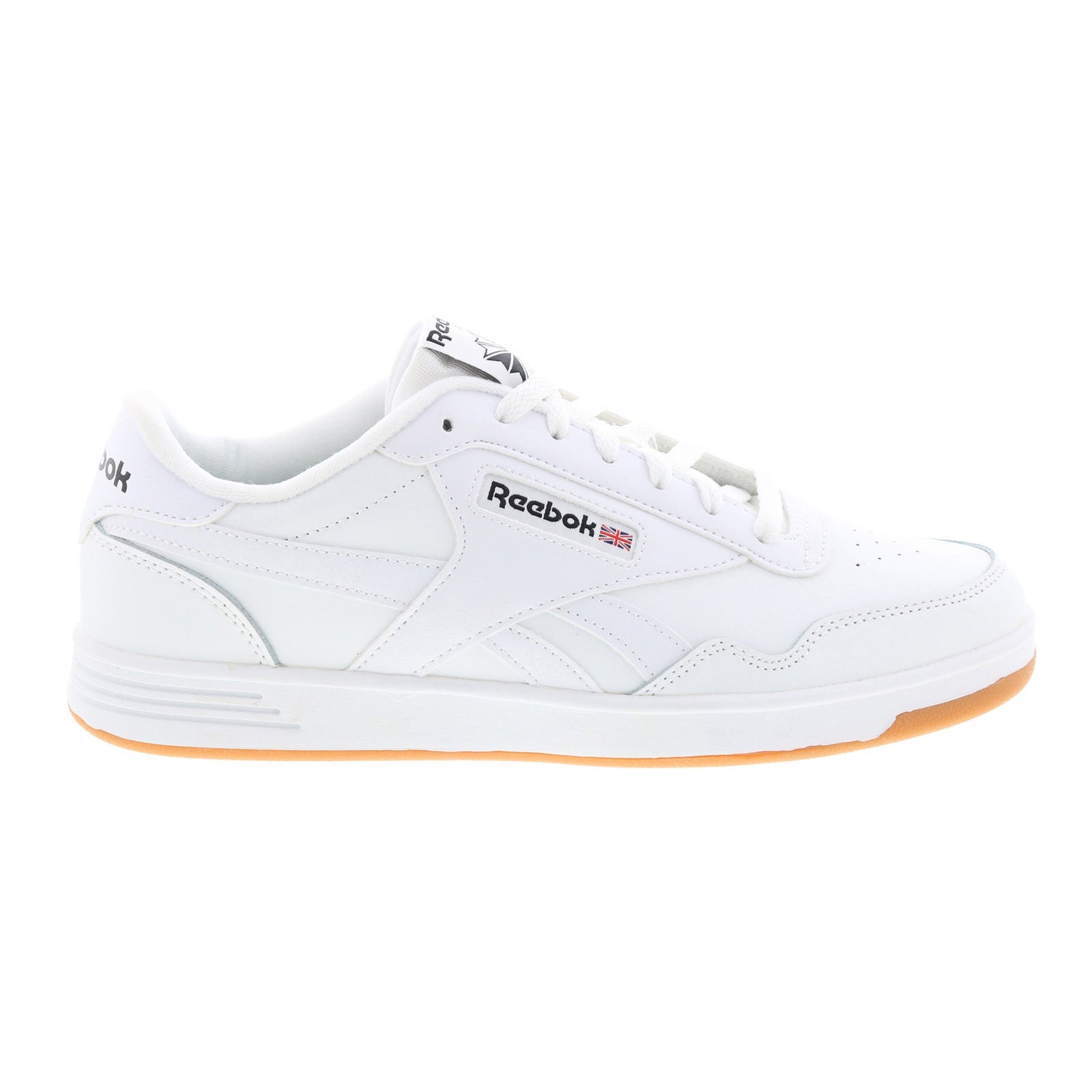Reebok Club Memt Mens White Leather Lace Up Lifestyle Sneakers Shoes Online now