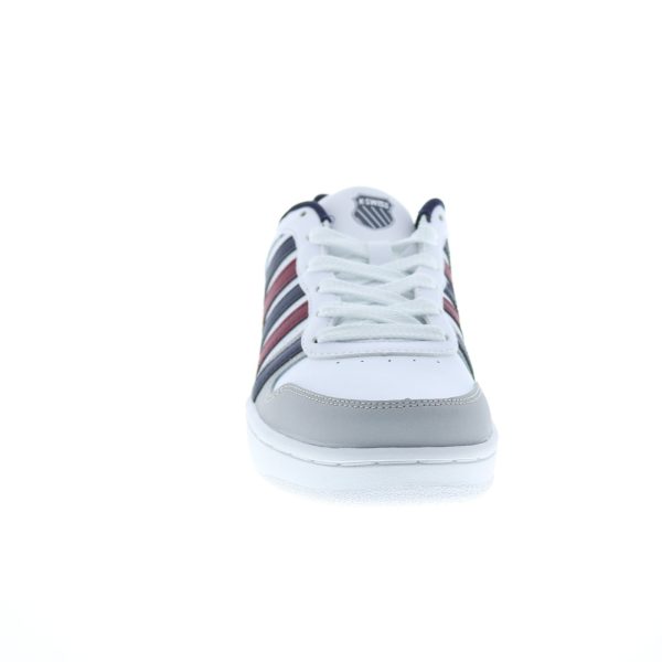 K-Swiss Court Palisades 06931-164-M Mens White Leather Lifestyle Sneakers Shoes Online Hot Sale - Image 3