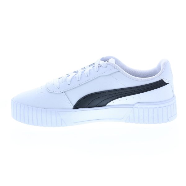 Puma Carina 2.0 38584907 Womens White Leather Lifestyle Sneakers Shoes For Cheap - Image 5