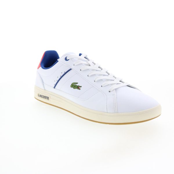 Lacoste Europa Pro 222 2 7-44SMA0070286 Mens White Lifestyle Sneakers Shoes For Discount - Image 2