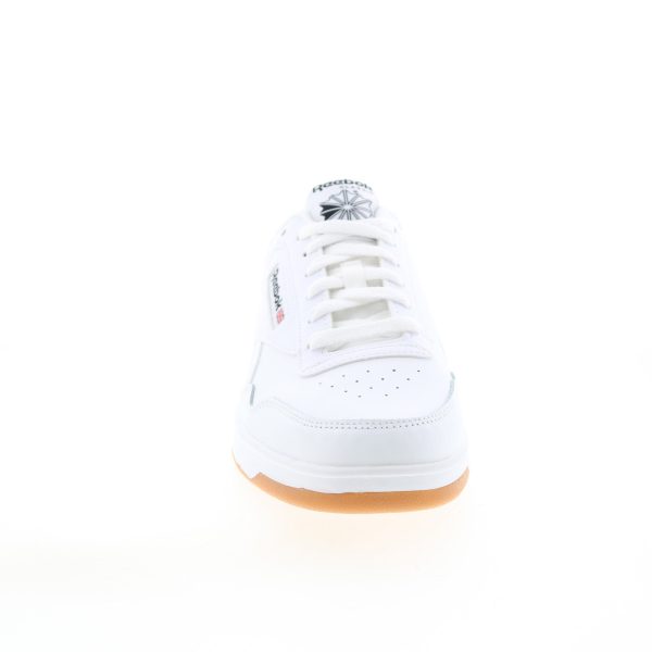 Reebok Club Memt Mens White Leather Lace Up Lifestyle Sneakers Shoes Online now - Image 3