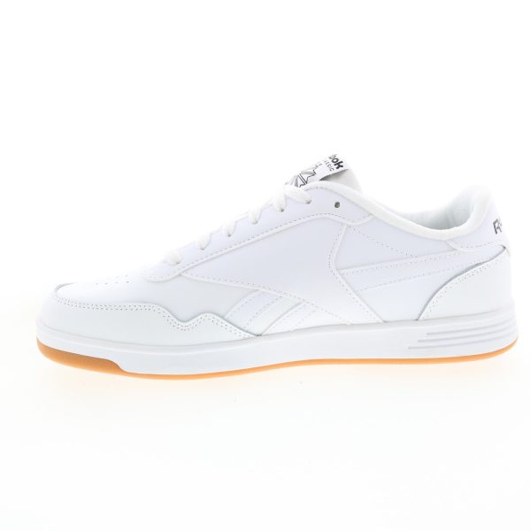 Reebok Club Memt Mens White Leather Lace Up Lifestyle Sneakers Shoes Online now - Image 5