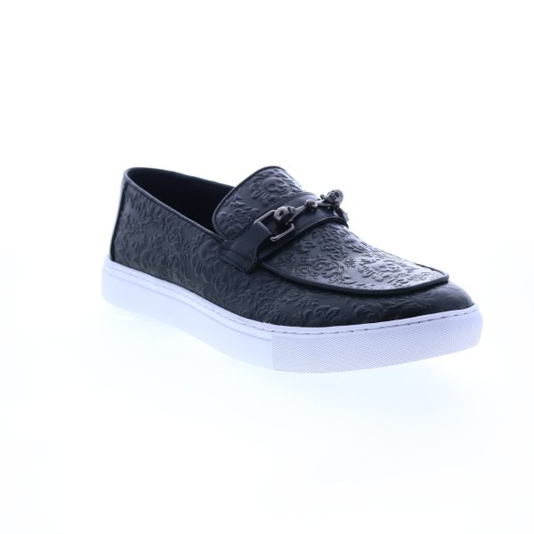 Robert Graham Catalonia RG5580S Mens Black Leather Loafers Casual Shoes Supply - Image 2