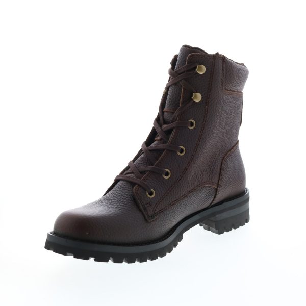 Harley-Davidson Nolana 6  D84767 Womens Brown Leather Motorcycle Boots Cheap - Image 4