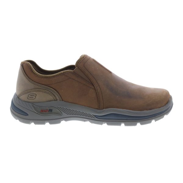 Skechers Relaxed Fit Motley Orago 204182 Mens Brown Loafers Casual Shoes Online now