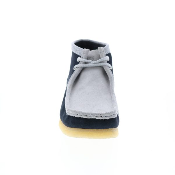 Clarks Wallabee Boot VCY 26165077 Mens Blue Suede Lace Up Chukkas Boots Online - Image 3