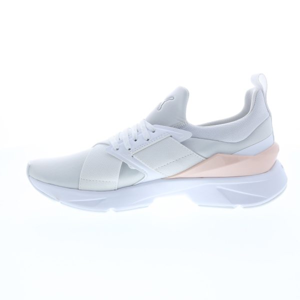 Puma Muse X5 Glow 38314201 Womens White Canvas Lifestyle Sneakers Shoes Sale - Image 5