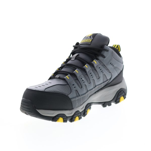 Skechers Terrabite Ravlin Trail 237346W Mens Gray Wide Athletic Hiking Shoes Online now - Image 4