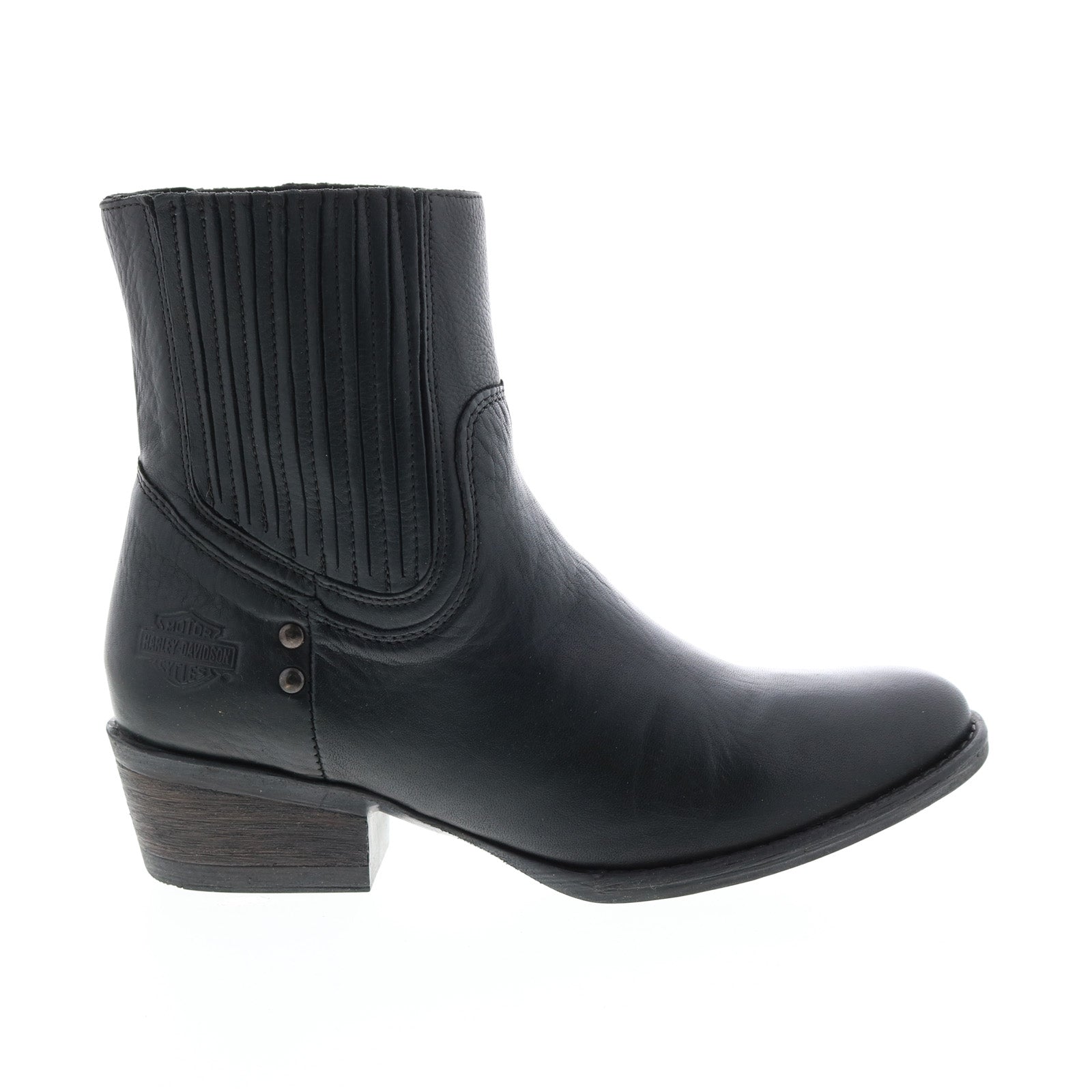 Harley-Davidson Lorene Gore D84734 Womens Black Ankle & Booties Boots Online Hot Sale