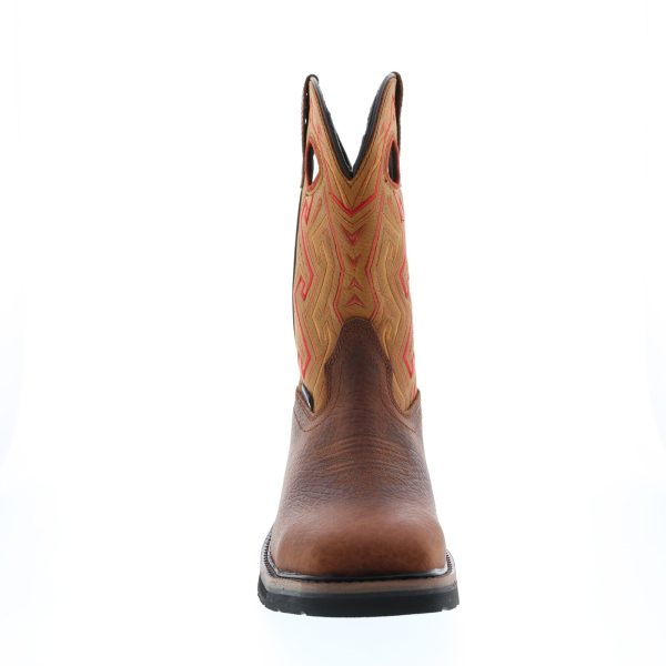 Wolverine Rancher Aztec Waterproof Steel Toe 10  Mens Brown Wide Boots Hot on Sale - Image 3
