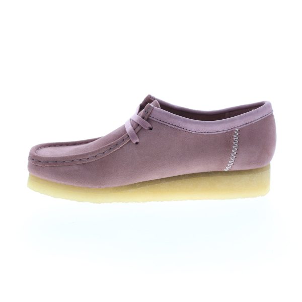 Clarks Wallabee 26163265 Womens Pink Suede Oxfords & Lace Ups Casual Shoes Online now - Image 5