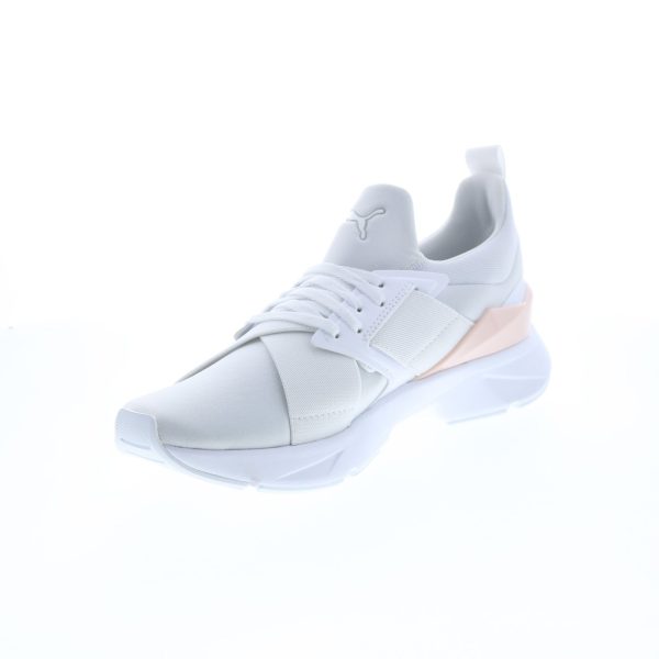 Puma Muse X5 Glow 38314201 Womens White Canvas Lifestyle Sneakers Shoes Sale - Image 4