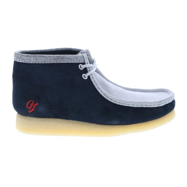 Clarks Wallabee Boot VCY 26165077 Mens Blue Suede Lace Up Chukkas Boots Online