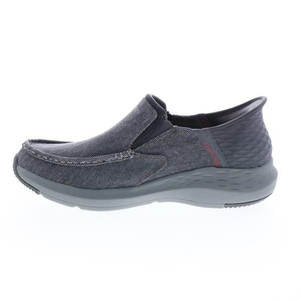 Skechers Parson Dewitt 204806WW Mens Gray Extra Wide Loafers Casual Shoes Online Hot Sale - Image 5