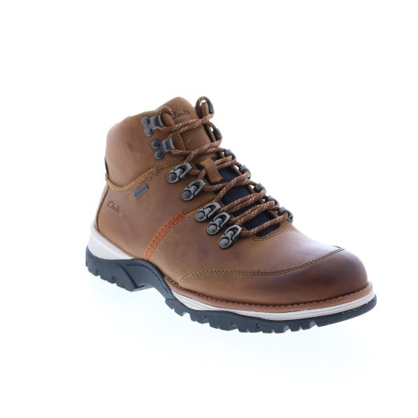 Clarks Topton Pine Gore-Tex GTX 26161411 Mens Brown Leather Hiking Boots Online Hot Sale - Image 2