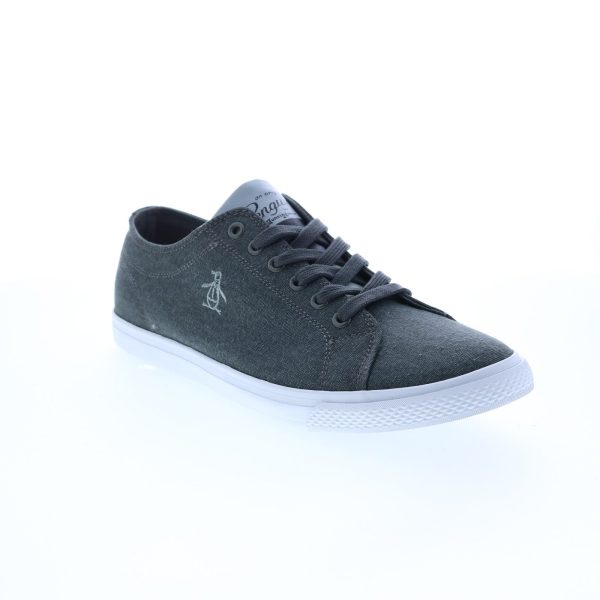 Original Penguin Petey Stripe Lace Mens Black Lifestyle Sneakers Shoes Fashion - Image 2