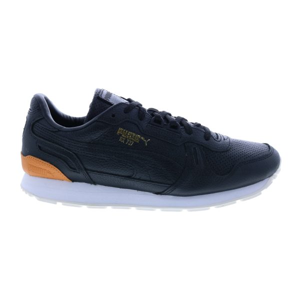Puma RX 737 PRM 38725602 Mens Black Leather Lifestyle Sneakers Shoes Fashion