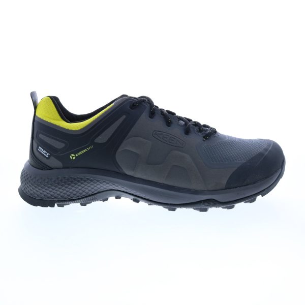 Keen Explore Waterproof 1022131 Mens Gray Canvas Athletic Hiking Shoes Cheap