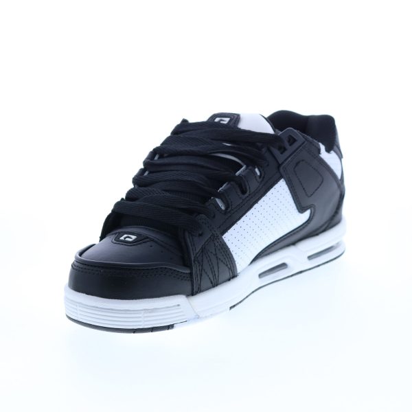 Globe Sabre GBSABR Mens Black Leather Lace Up Skate Sneakers Shoes Online Hot Sale - Image 4