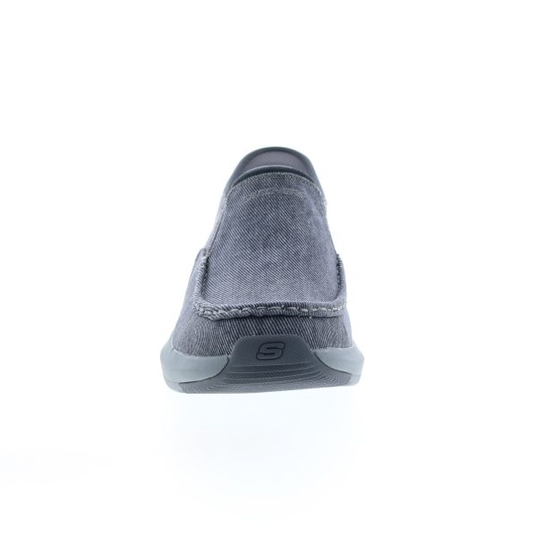 Skechers Parson Dewitt 204806WW Mens Gray Extra Wide Loafers Casual Shoes Online Hot Sale - Image 3