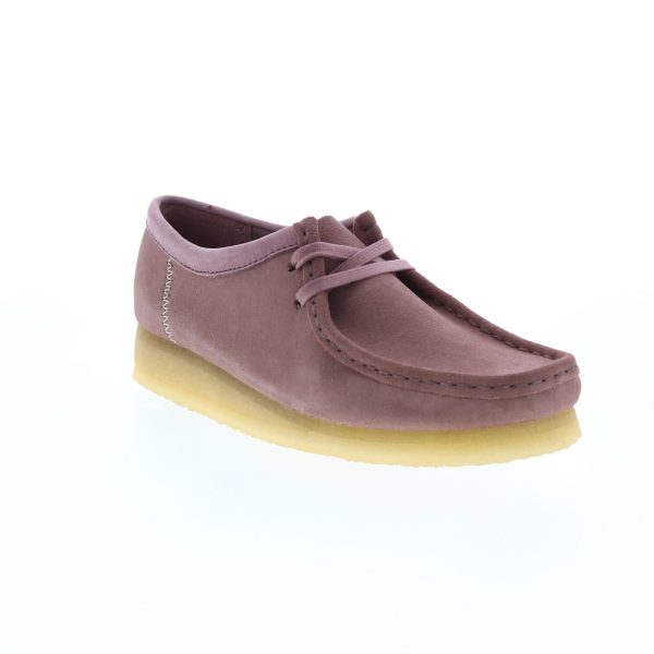 Clarks Wallabee 26163265 Womens Pink Suede Oxfords & Lace Ups Casual Shoes Online now - Image 2