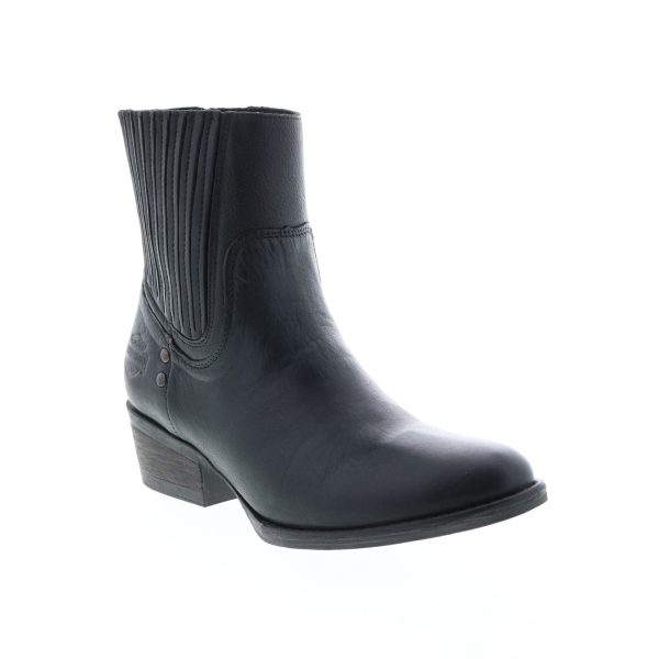 Harley-Davidson Lorene Gore D84734 Womens Black Ankle & Booties Boots Online Hot Sale - Image 2