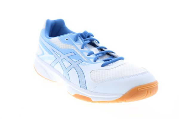 Asics Upcourt 2 B755Y Womens White Synthetic Athletic Volleyball Shoes Supply