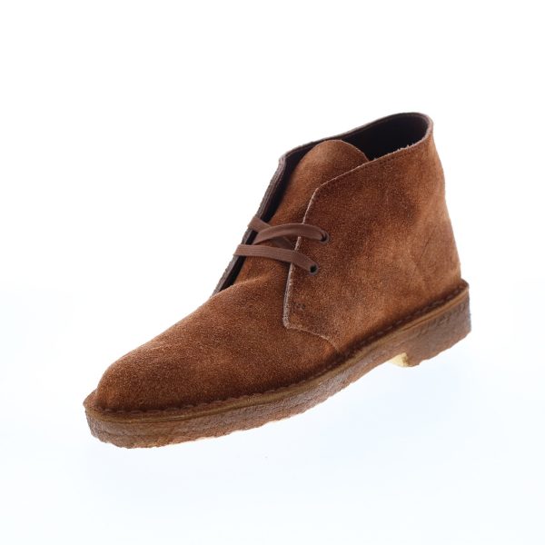 Clarks Desert Boot 26168531 Mens Brown Suede Lace Up Chukkas Boots For Cheap - Image 4
