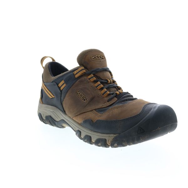Keen Ridge Flex Waterproof 1025667 Mens Brown Leather Lace Up Athletic Hiking Shoes Online now - Image 2