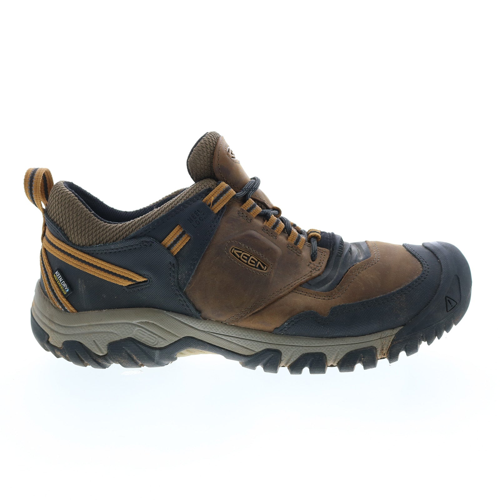 Keen Ridge Flex Waterproof 1025667 Mens Brown Leather Lace Up Athletic Hiking Shoes Online now