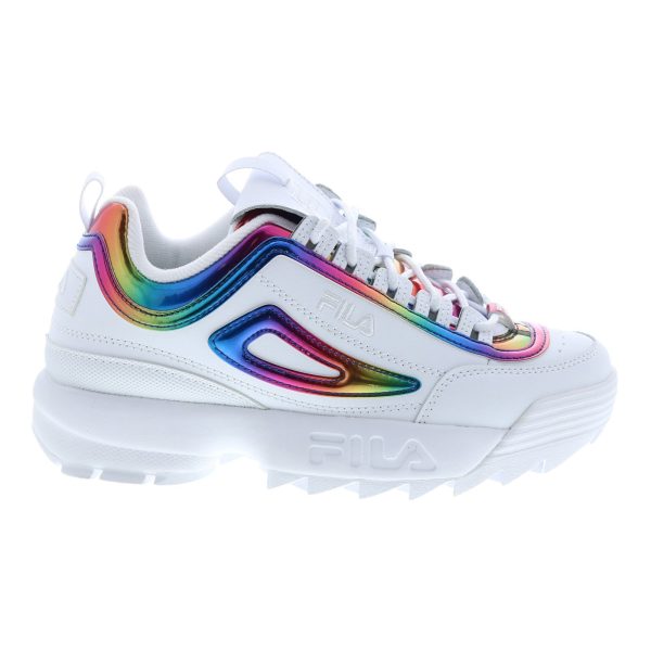 Fila Disruptor II Chrome 5XM01147-199 Womens White Lifestyle Sneakers Shoes Fashion