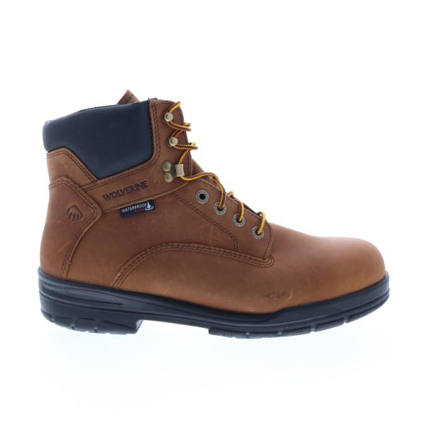 Wolverine Durashocks Slip Resistant 6  Steel Toe Mens Brown Work Boots Online now