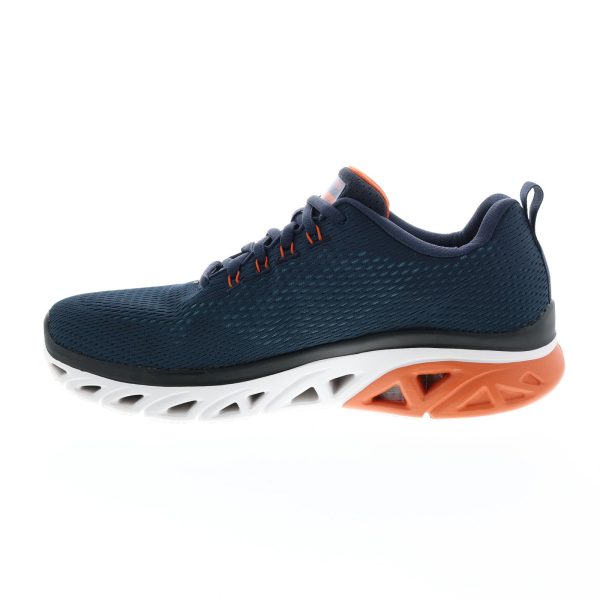 Skechers Glide Step Sport Wave Heat Mens Blue Lifestyle Sneakers Shoes Online now - Image 5