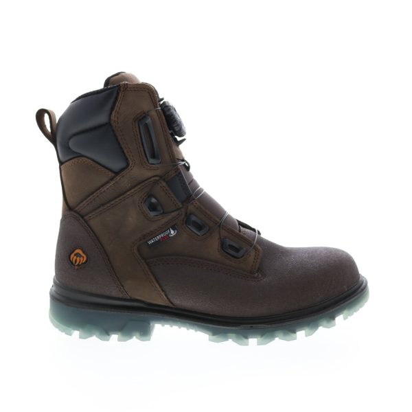 Wolverine I-90 EPX BOA Waterproof CarbonMax 8  Mens Brown Leather Work Boots Hot on Sale