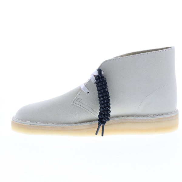 Clarks Desert Coal 26156684 Mens Beige Suede Lace Up Chukkas Boots For Sale - Image 5