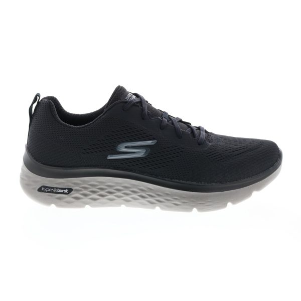 Skechers Go Walk Hyper Burst 216071 Mens Black Lifestyle Sneakers Shoes For Sale