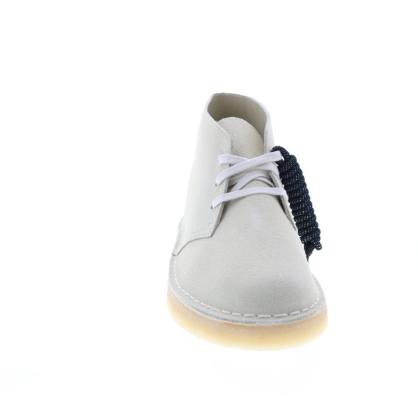 Clarks Desert Coal 26156684 Mens Beige Suede Lace Up Chukkas Boots For Sale - Image 3