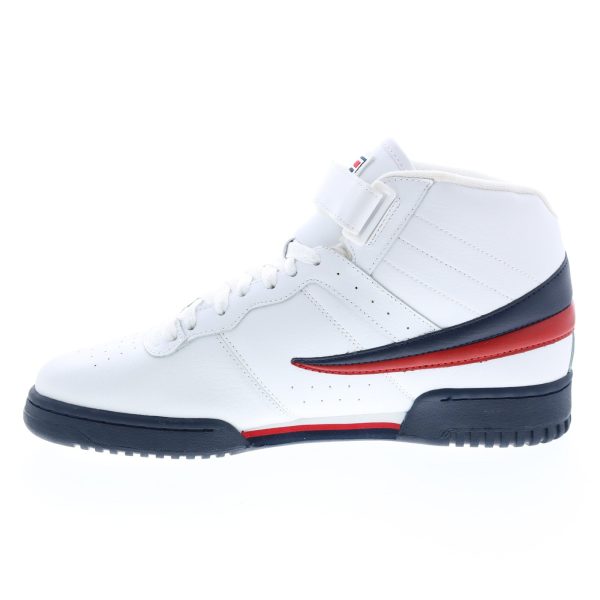 Fila F-13V Leather 1VF059LX-150 Mens White Lifestyle Sneakers Shoes Online Sale - Image 5