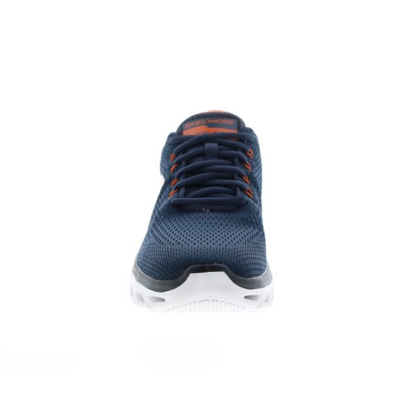 Skechers Glide Step Sport Wave Heat Mens Blue Lifestyle Sneakers Shoes Online now - Image 3