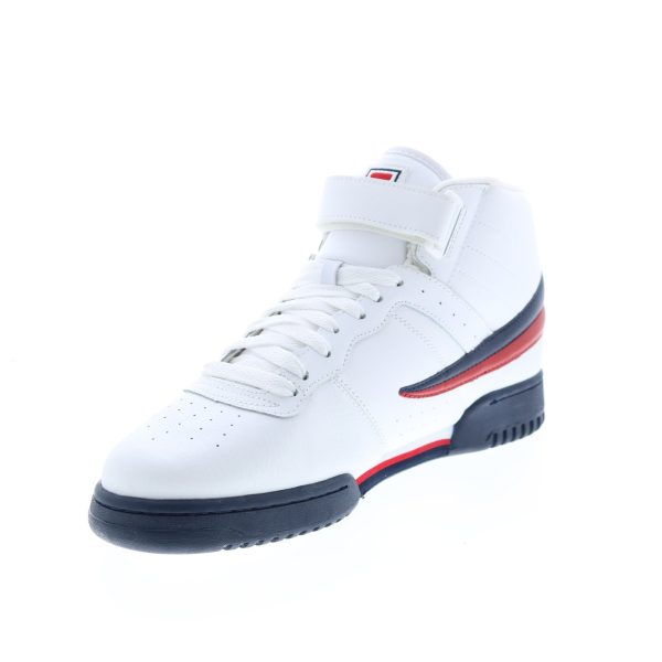 Fila F-13V Leather 1VF059LX-150 Mens White Lifestyle Sneakers Shoes Online Sale - Image 4