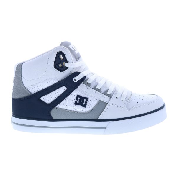 DC Pure High-Top WC ADYS400043-WNY Mens White Leather Skate Sneakers Shoes on Sale